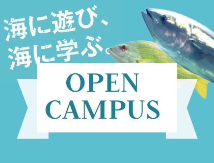 オープンキャンパス　～海に遊び、海に学ぶ。～