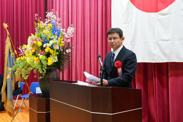 祝辞を述べる藤田 仁司水産庁長官