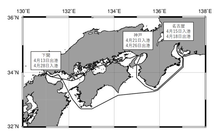第64次航海航跡
